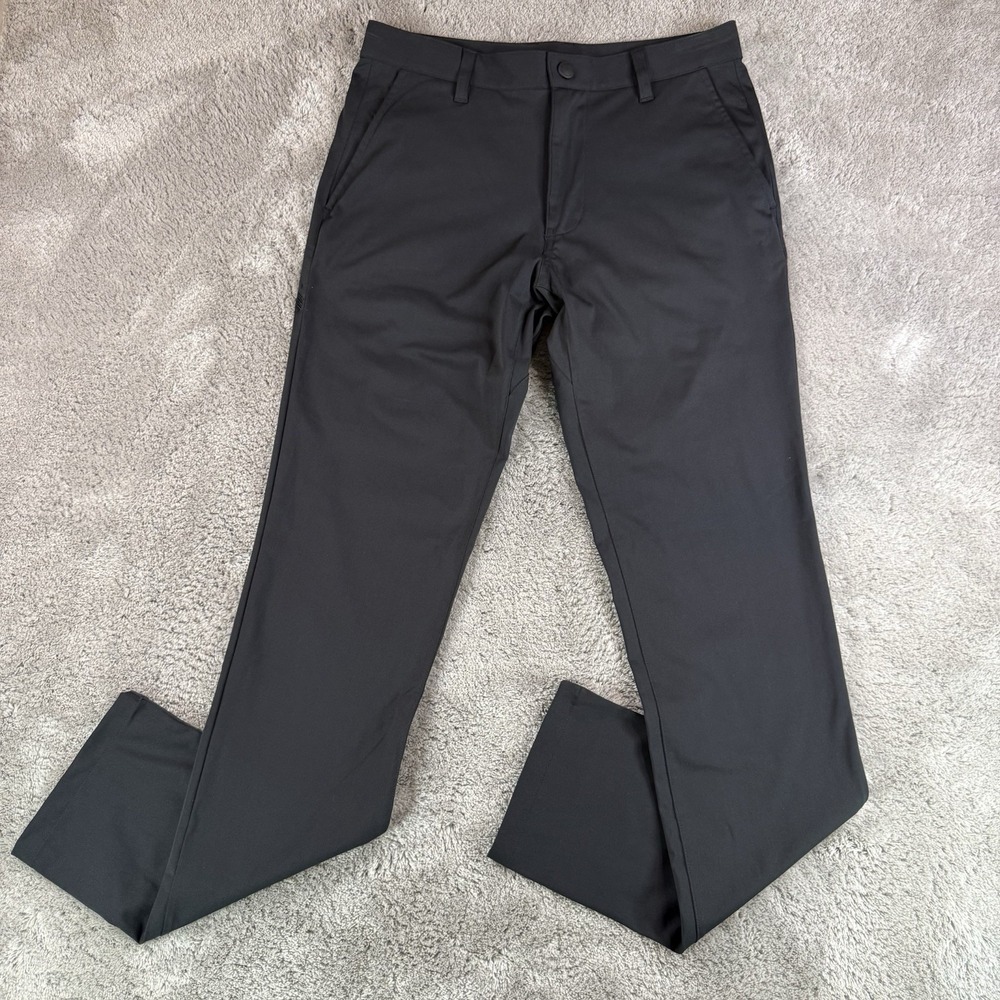 Rhone Commuter Slim Pants Men's Size 30 X 32 Black Stretch Athletic Dress Casual